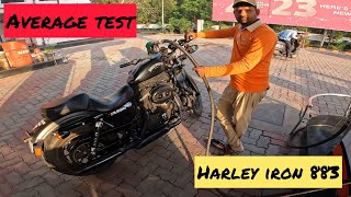 Harley Davidson Iron 883 Average Test  हार्ले डेविडसन आयरन 883 का एवरेज तेस्ट [upl. by Nyraa]