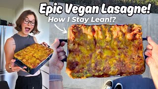 High Protein Vegan Lasagne EASY and QUICK [upl. by Yattirb]