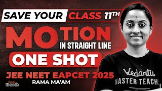 NEET 2025 JEE 2025 EAPCET 2025  Motion in a Straight Line Class 11  Save your Class 11th🔥 [upl. by Cupo]