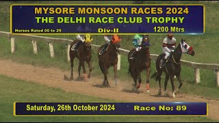 Race No 1 The Delhi Race Club Trophy DIV  2 [upl. by Allecram]