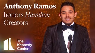 Anthony Ramos honors Hamilton Creators  2018 Kennedy Center Honors [upl. by Itsuj89]