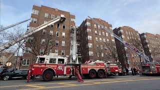 2Alarm Fire Bronx  601 Pelham Pkwy N breakingnews stringersfdny [upl. by Lonnie]