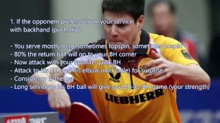 Table tennis tactics  Serve and Attack [upl. by Eseekram]