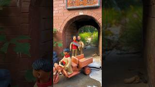 बीबी को गुंडे kidnap ने कर लिया  mini clay toy  clay working art skill Clay crafts  shorts [upl. by Yemirej276]