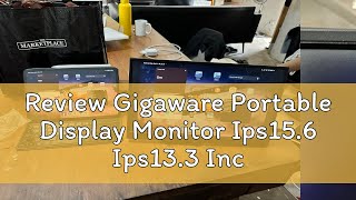 Review Gigaware Portable Display Monitor Ips156 Ips133 Inch Notebook Expansion Secondary Screen [upl. by Perpetua]