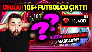 OHAA 105 FUTBOLCU ÇIKTI BÜTÜN ELMASLARIMI HARCADIM 50 PAKET AÇTIM FIFA MOBILE [upl. by Adnek281]