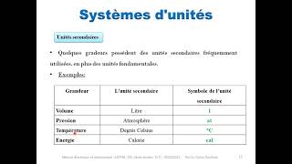 Cours1Chapitre1Chapitre 1  Mesures grandeurs et incertitudes [upl. by Annaoi]