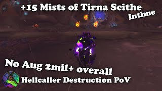 WoW  15 Mists intime Hellcaller Destruction PoV [upl. by Akemhs]