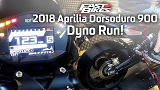 2018 Aprilia Dorsoduro 900  Dyno Run [upl. by Arihsat]