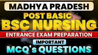 MP Post Basic Bsc Nursing Entrance Exam Question Papers  Most Important Mcqs 2 [upl. by Lenhard]