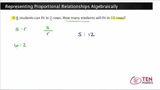 Representing Proportional Relationships Algebraically 7RP2c [upl. by Sofia213]