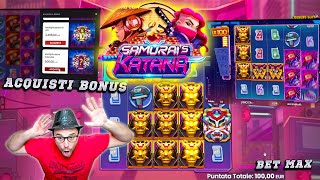 MORENO SLOT ONLINE 🆕🟥  Una partita alla Nuova SAMURAIS KATANA 🥷🎰 con Acquisti BONUS e BET MAX💰 [upl. by Laud604]