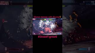 Manon dancing with Akuma in Street Fighter 6💃 streetfighter streetfighter6 manon akuma capcom [upl. by Bently799]