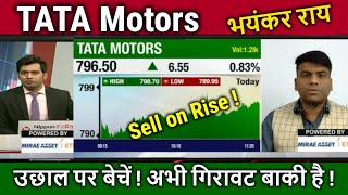 TATA Motors share news todayhold or Selltata motors share Analysistata motors target tomarrow [upl. by Ahsennek]