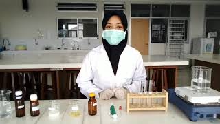 2 Uji Xanthoproteic  Identifikasi Protein dengan Reaksi Warna [upl. by Ayanej]