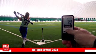 Katelyn Dewitt 2024 Power HitterCorner Softball Skills Video [upl. by Ibby]