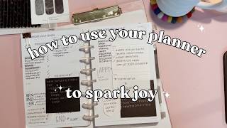 cozy planning session how to use your planner to spark joy [upl. by Anirehtak]