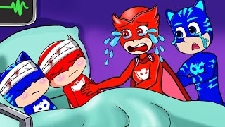 Poor baby Owlette What happened to Catboy and Owlette PJ MASKS Sad Story  PJ MASKS Animation [upl. by Anwahsat]