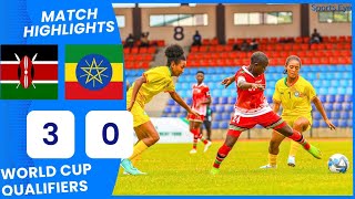 KENYA 30 ETHIOPIA U17 WORLD CUP QUALIFIERS FULL EXTENDED HIGHLIGHTS [upl. by Hagep]