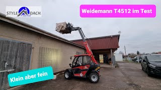 Weidemann Teleskoplader T4512 im Test  Eine Tonne kein Problem [upl. by Nesmat]