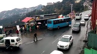 Rain not just plummeted the temperature drastically in Shimla it also slowed down the heavy traffic [upl. by Mashe]