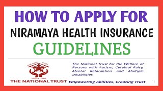 How to apply for Niramaya Health Insurance  Guidelines  In Englishrammigadu [upl. by Adlesirk793]