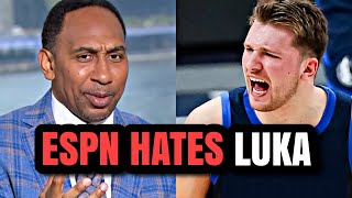 ESPN GETS EXPOSED FOR TRASHING Luka Doncic [upl. by Arevle677]