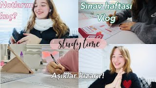 SINAV HAFTASI VLOG⭐️Notlarım kaç Ecre Ay [upl. by Firahs]