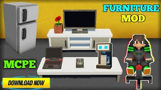 working furniture mod in minecraft  pocket edition [upl. by Lou860]