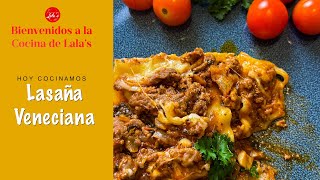 Receta Lasaña Veneciana [upl. by Hernardo]