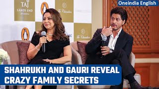 Shahrukh and Gauri Khans fun banter during the launch of her debut book  Oneindia News [upl. by Helbonna]