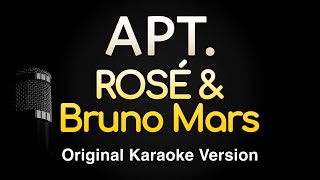 APT  ROSÉ amp Bruno Mars Karaoke Songs With Lyrics  Original Key [upl. by Evars]