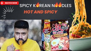 Nissin Geki Hot amp Spicy Chicken Korean Flavor Noodles Review 🍜 Hot and Spicy🔥  Savory Stamp [upl. by Hermine]