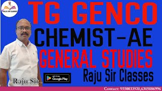 TG GENCO CHEMIST AND AE GENERAL STUDIES  ENGLISH  COMPUTE NUMERICAL ABILITY  GS  TM [upl. by Schmidt]