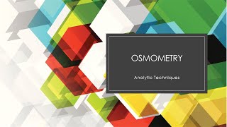 Lab Instrumentation Osmometry [upl. by Elma2]