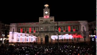 Fin de año en Puerta del Sol Madrid [upl. by Maddox272]