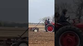 Farmall M with 60 plow plowing plowday farmall farmallm farming tractor [upl. by Rozalin943]