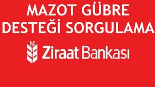 Ziraat Bankası Mazot Gübre Desteği Sorgulama [upl. by Magna398]