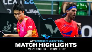 Zhou Qihao vs Steffen Mengel  MS R32  WTT Contender Muscat 2024 [upl. by Marla506]