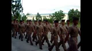 PMMA Philippine Merchant Marine Academy Midshipmen proceeding for evening chow [upl. by Philps]