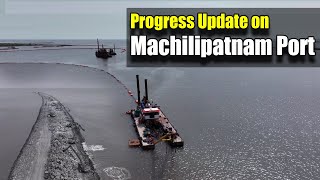 Progress Update on Machilipatnam Port  Megha Engineering [upl. by Nnail673]