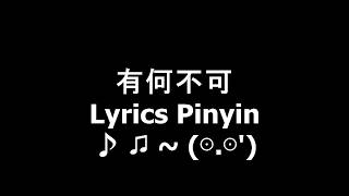 有何不可  Lyrics Pinyin [upl. by Cosette]