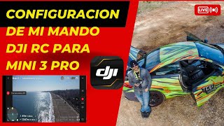 DJI MAVIC MINI 3 PRO 4K y como tengo configurado mi mando DJI RC [upl. by Rufford]