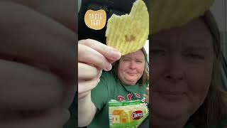 Taste Testing Garlic Mashed Chips from Aldi [upl. by Aleusnoc]