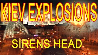 KIEV EXPLOSIONS SHOTS LIGHTS MAIDAN SQUARE SIRENS HEAD UKRAINE [upl. by Moffat]