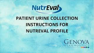 Patient Urine Collection Instructions for NutrEval Profile [upl. by Atneciv]