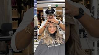 Ash hairtransformation 2024 sunnyhairport bestsalonindelhi haircolor short youtubeshorts [upl. by Ellerahc]