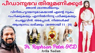 പീഡാനുഭവ തിരുമണിക്കൂർ 662024  Fr Raphson Peter OCD Avila Sadan Karaparambu [upl. by Anigar132]