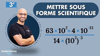 Ecriture scientifique  Exercices un peu difficiles [upl. by Krutz188]