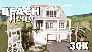 Beach House 30k Speedbuild Bloxburg [upl. by Inna291]